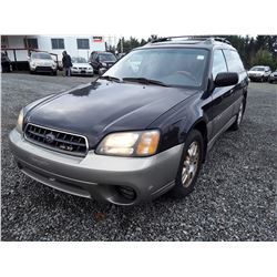 F3 --  2003 Subaru Outback 3.0 , Black , 210312  KM's