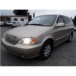 G6 --  2004 Kia Sedona EX  , Brown , 163046  KM's