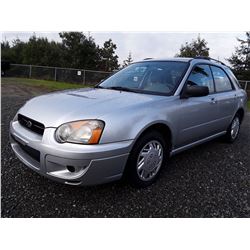 J4 --  2004 Subaru Impreza TS , Silver , 191209  KM's