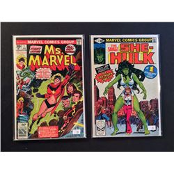 MARVEL FABULOUS LADIES 2 ISSUE #1'S LOT (1977-80) INCLUDES MS. MARVEL #1 (1ST APP) - HIGHER MID