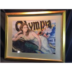 SHELDON C. SCHONEBERG, FRAMED ORIGINAL PASTEL, OLYMPIA PAINTING, SIGNED BY ARTIST ON