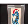 Image 2 : DEL. RUSS UNTITLED SERPENT ORIGINAL FRAMED PAINTING, DATED 1995, 27'' T X 12'' W INC. FRAME, SIGNED