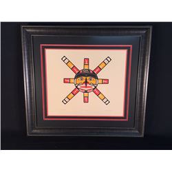 STAN HUNT, OF KWA-GUILTH FIRST NATION, LIMITED EDITION SUN PRINT, 34/42, 1979, 30'' WIDE, 27''