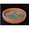 Image 2 : HAND CRAFTED AND PAINTED ANIMAL HIDE FIRST NATIONS DRUMS FEATURING EAGLE AT SUNSET DESIGN, 15.5''