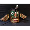 Image 1 : ROBERT JOSEPH, HAND CARVED AND PAINTED TRANSFORMATION MASK, FEATURING EAGLE AND HUMAN DESIGNS AND