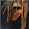 Image 3 : WAYNE BELL, LARGE ELABORATE SHAVED CEDAR BARK WEARABLE EAGLE HEAD DRESS, WITH ABALONE AND POLISHED