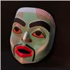 Image 1 : GEORGE PENNIER HAND CARVED AND PAINTED "MOON PORTRAIT MASK", CARVED IN CHEHALIS B.C. IN MARCH 1990,