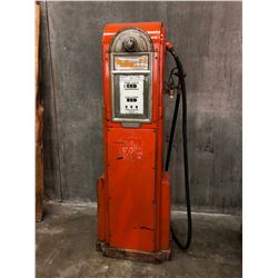 VINTAGE PHILLIPS 66 GAS PUMP, CIRCA 1950, NORTH DAKOTA, "CUT 60", SERIAL NUMBER 1453-BB, ALL