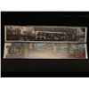 Image 1 : PAIR OF SURREALIST URBAN SCENE PRINTS, ARTIST UNKNOWN, FRAMED, 39.5'' X 8'' EACH