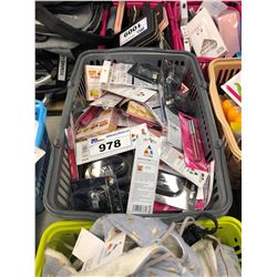 BIN OF ASSORTED DOLLAR STORE ITEMS