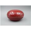 Image 1 : A Red-Glaze Porcelain Box and Cover.