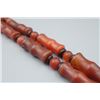 Image 3 : A Red Agate "Bamboo" Pattern Necklace.