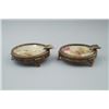 Image 1 : A Pair of Two Small "Floral and Butterfly" Ashtrays.