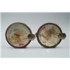 Image 2 : A Pair of Two Small "Floral and Butterfly" Ashtrays.