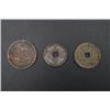 Image 1 : A Group of Three Old Coins.