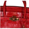 Image 3 : Hermes Red Alligator Birkin 35 Handbag - Circa 2011