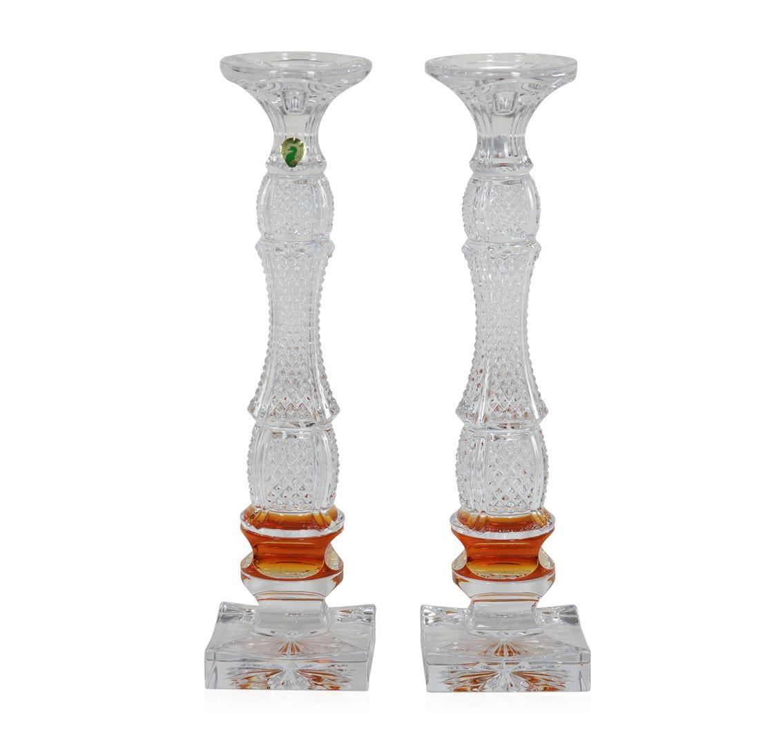 Waterford Golden Age Crystal Candlesticks Come To The Auction