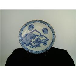 Large Blue and White Imari Platter