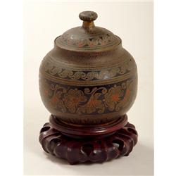 19rh Century Chinese Small Metal Vase