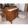 Image 1 : American Antique Pine Chest with Porcelain Drawer Pulls