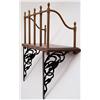 Image 3 : Wooden Shelf with Cast Iron Frame
