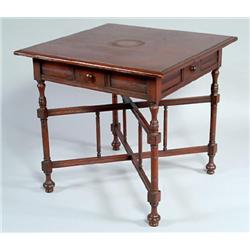 19th Century American Mahogany Game Table