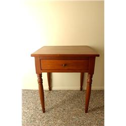19th Century American Maple Single Drawer Stand 