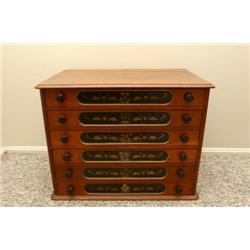 Walnut Spool Cabinet Drawers