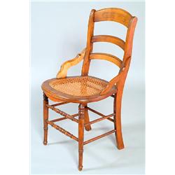 Cane Seated Victorian Armchair