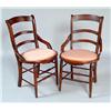 Pair of Victorian Open Arm Chairs