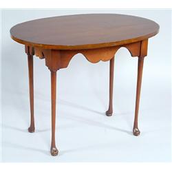 American Contemporary Style Mahogany Oval Table