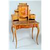 French Hand-painted Writing Desk and Desk Chair