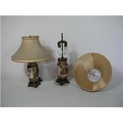 Pair of 19th Century  French Porcelain Lamps