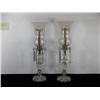Pair of Cut Crystal Persian Candle Lamps