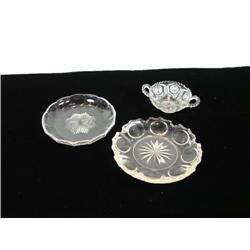 Three Pieces of Early 20th Century American Cut Crystal