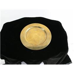 Set of 8 Brass Chargers