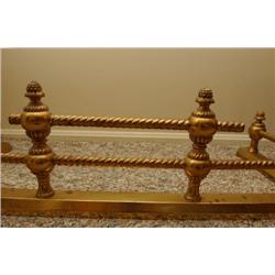 Brass Fire Tools w/ Andirons