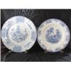 Image 1 : Set of Seven Blue & White Ironstone Abbey Porcelain Plates
