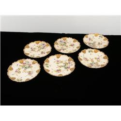 6 Limoges Gilt Plates