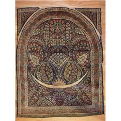Blue Saddle Bag Kerman Rug