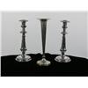 Image 2 : Silver Plate Bud Vase and Candlesticks