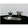 Image 2 : Silver Plated Tray with Handles, Creamer, and Milk Pitcher