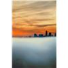 Image 4 : Breaking Through, A Color Print by Gary Marmolya (Cleveland Skyline)