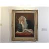 Image 1 : Two (2) Oil Paintings of Rabbis by Maria Szantho