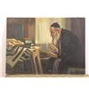 Image 4 : Large Oil of Rabbi Studying Scripture