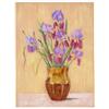 Image 1 : Set of Four Floral Pastels: Red Tulips in Blue Vase, Poppies & Oranges Still Life, Pink Tulips in Wh