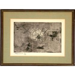 Gray and Black Abstract