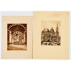 Three Etchings of Public Works