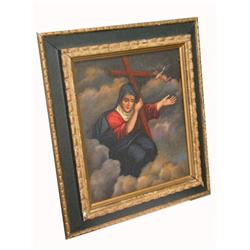 19th Century Portrait of a Female Saint