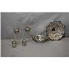 Image 1 : Selection of sterling silver including British hallmarked pierced dish, a pair of Birks sterling pie